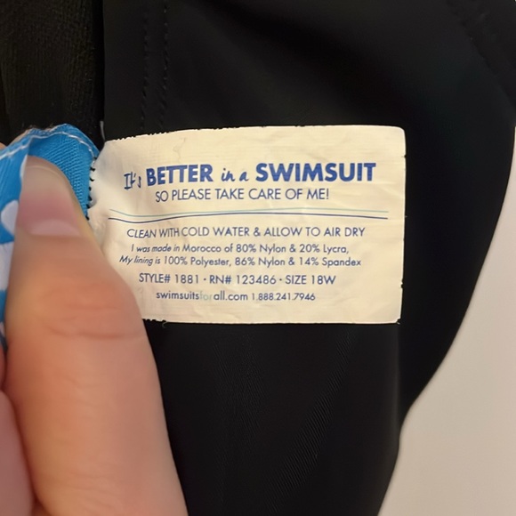 Aquabelle One-Piece Swim Suit (Women’s 18W) - Picture 5 of 5